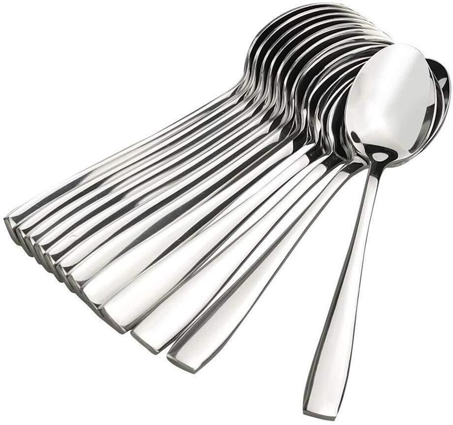 Dinner Spoon Stainless Steel Cream Spoon, Coffee Spoon, Serving Spoon, Sugar Spoon Set-image-16