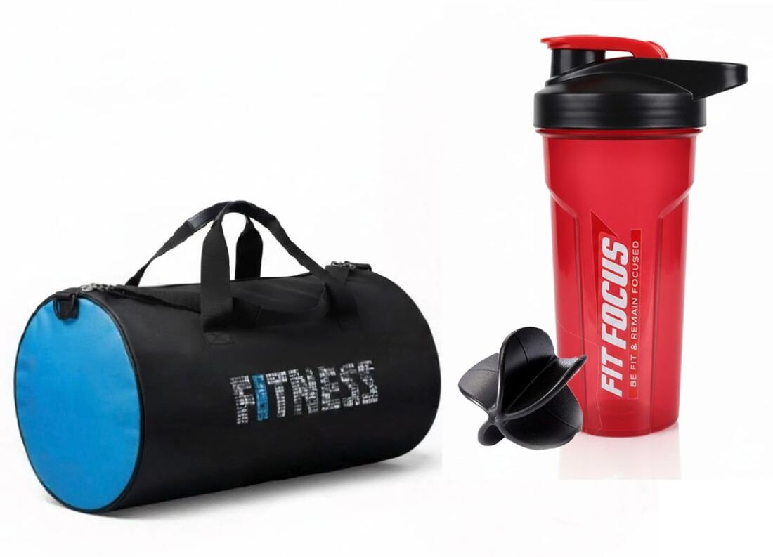 cool indians 2026 New Gym Duffel bag 20L & Protein Gym Shaker Bottle 750ML Fitness Accessory Kit Kit-picture-1