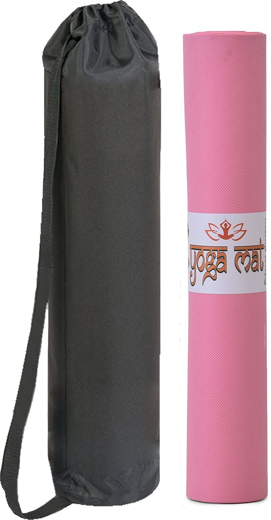Yoga Mat EVA Tearless Sport Mat for Men and Women Exercise Mat for Yoga, workout Pink 4 mm Yoga Mat-image-33