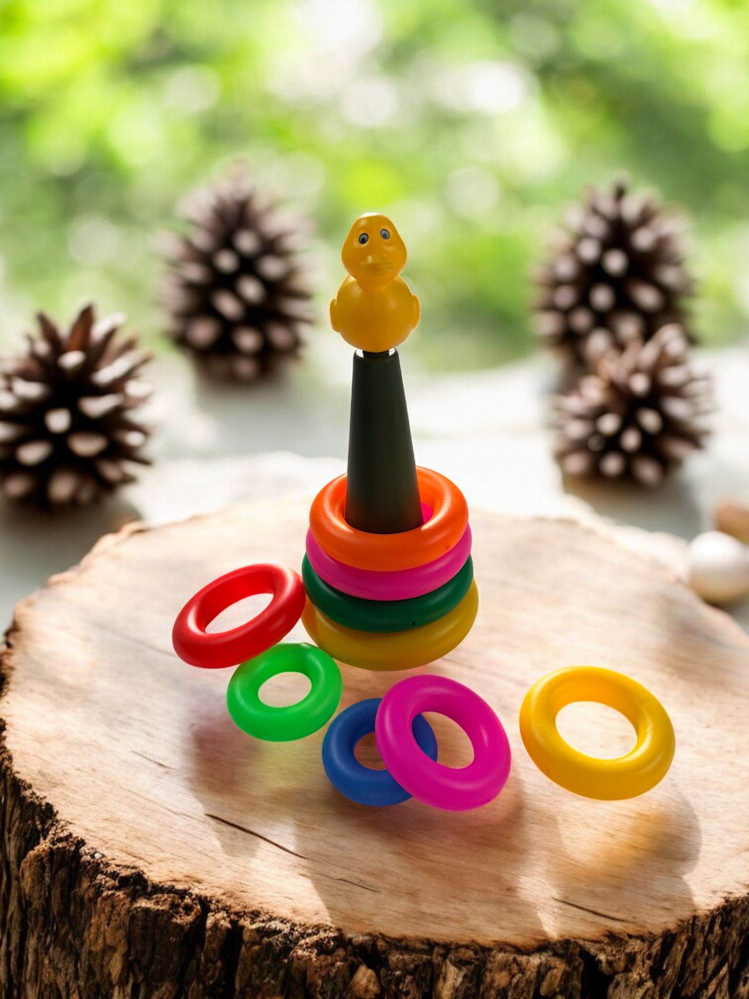 Duck Shape Ring Throw Toy for Boys Girls Indoor Outdoor Activity-image-47