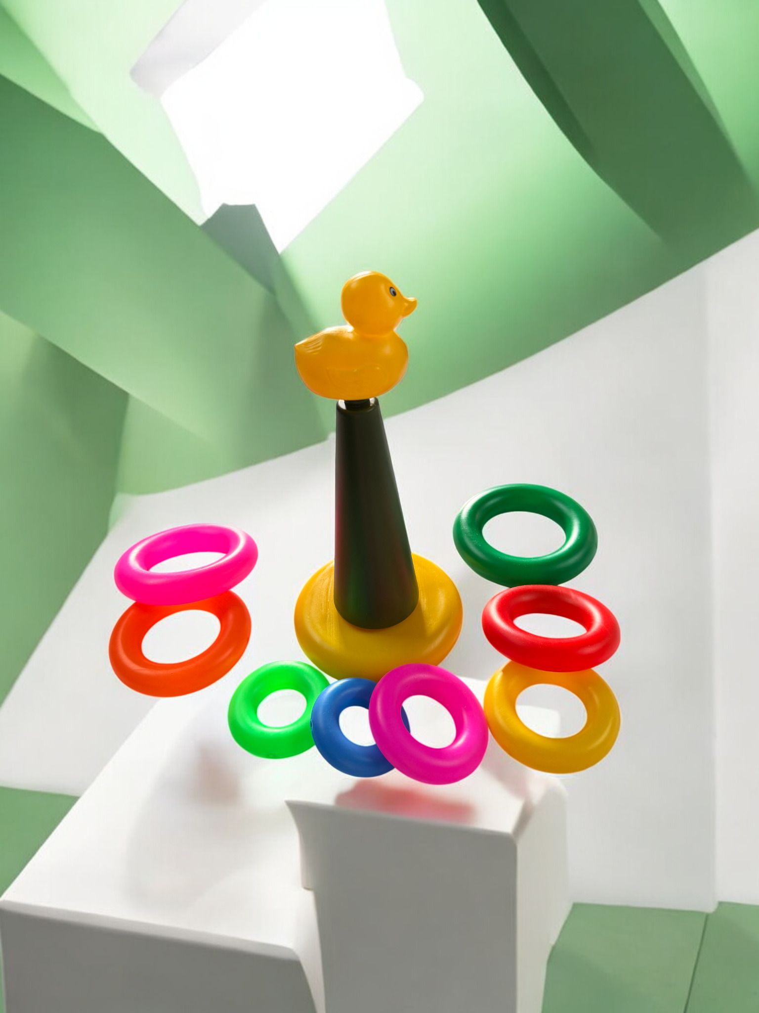 ruffo Plastic Duck Ring Toss Activity Game for Boys Girls Entertainment-picture-30