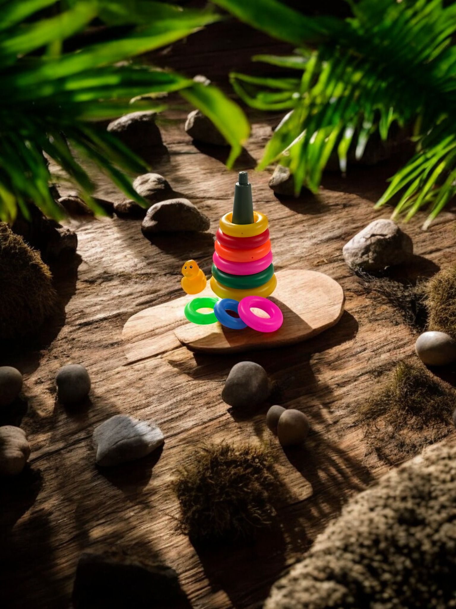 bhvmey Educational Ring Toss Duck Toy Set for Kids Learning Activity-picture-22