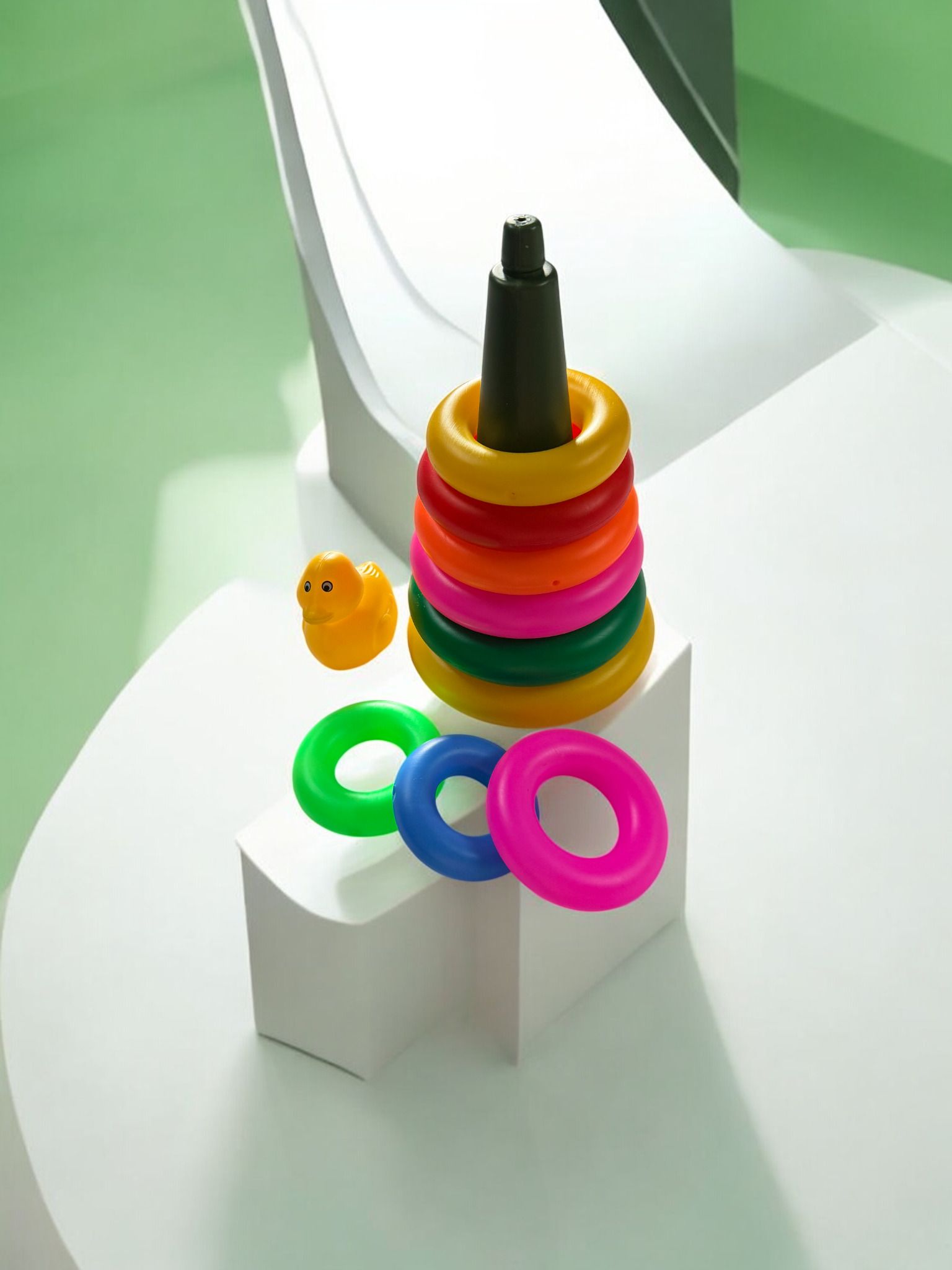 ruffo Kids Fun Ring Throw Duck Toy Set for Coordination Practice Game-picture-16