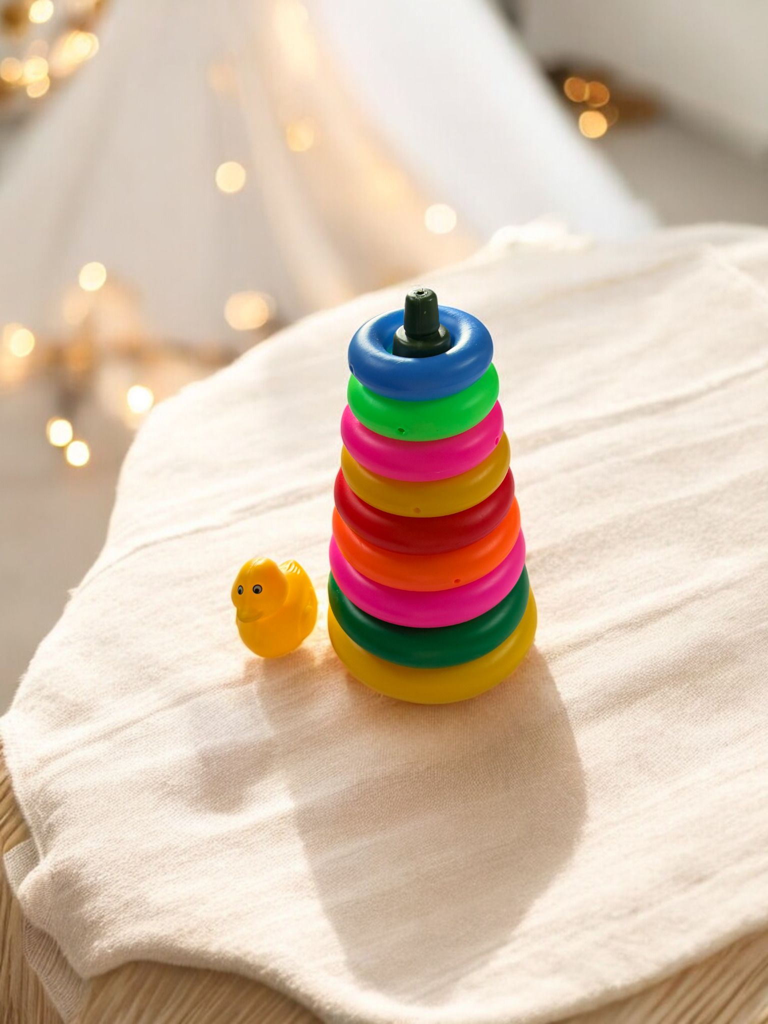 ruffo Kids Educational Ring Toss Duck Stand Toy for Sports Practice-picture-35