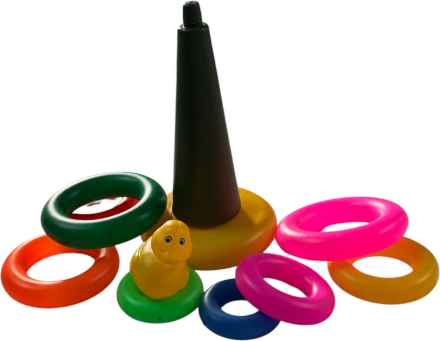 ruffo Plastic Duck Ring Toss Toy for Kids Birthday Party Activity Fun-picture-14