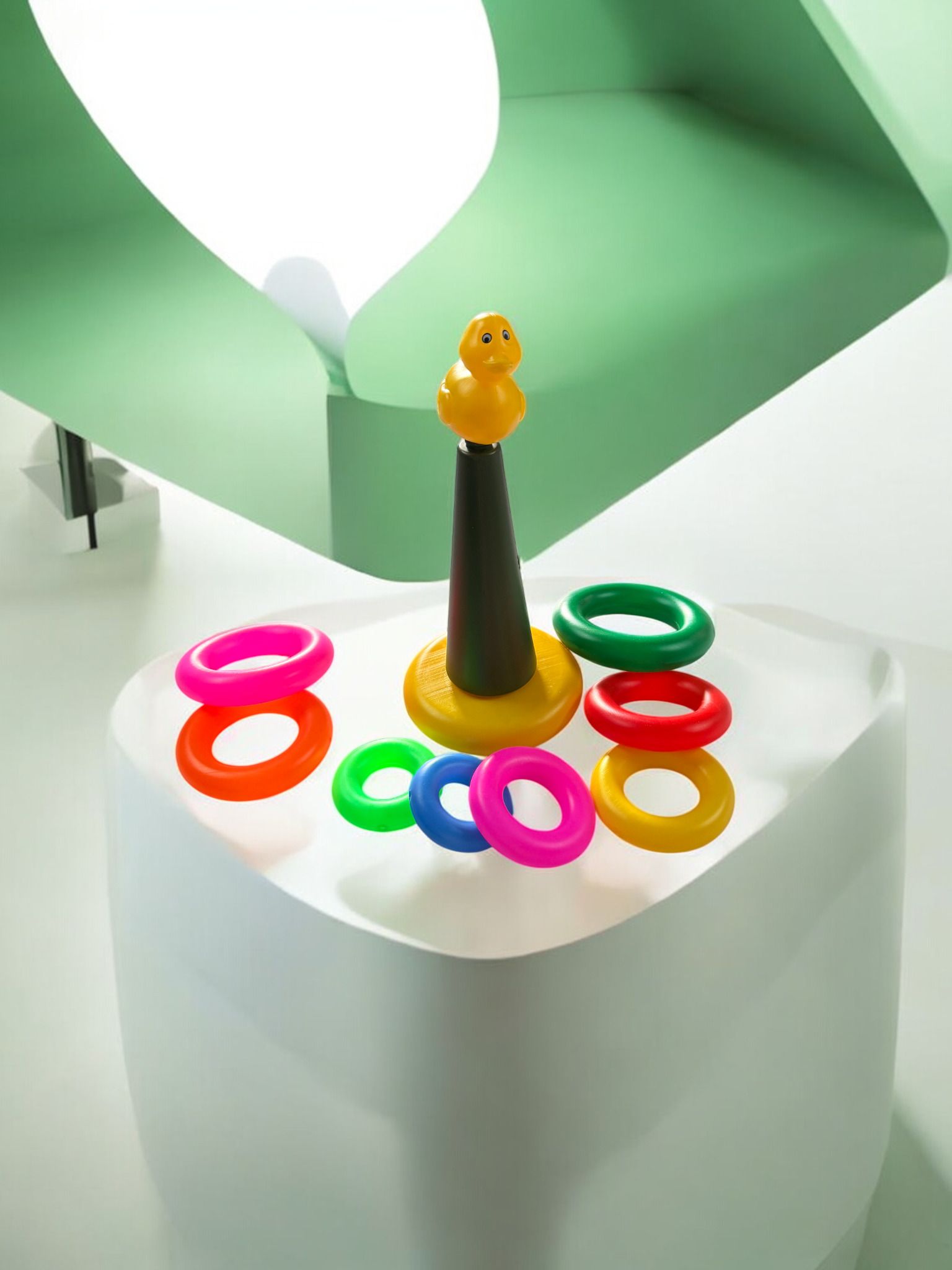ruffo Duck Ring Toss Coordination Practice Toy for Kids Entertainment-picture-38