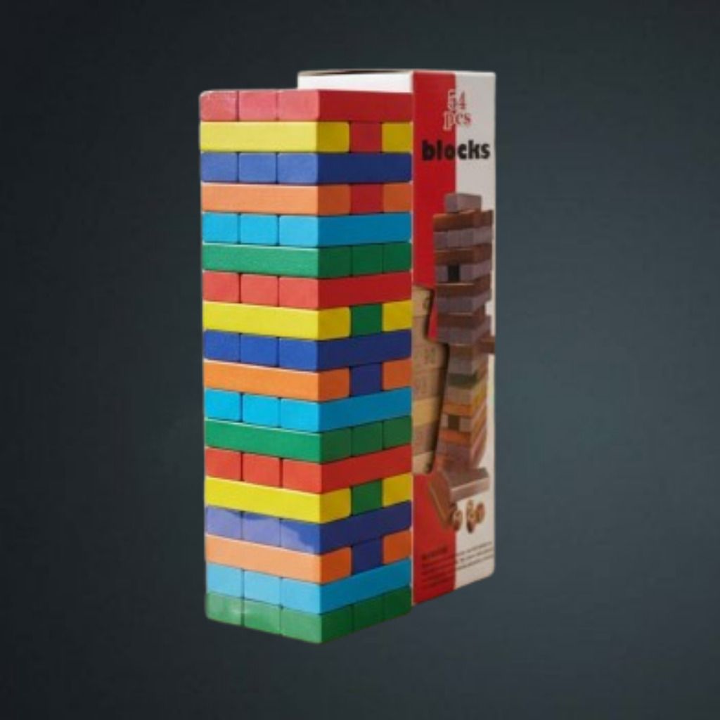 ozoriva Tower Balance Master Wooden Rainbow Brick Learning Game Set-picture-35