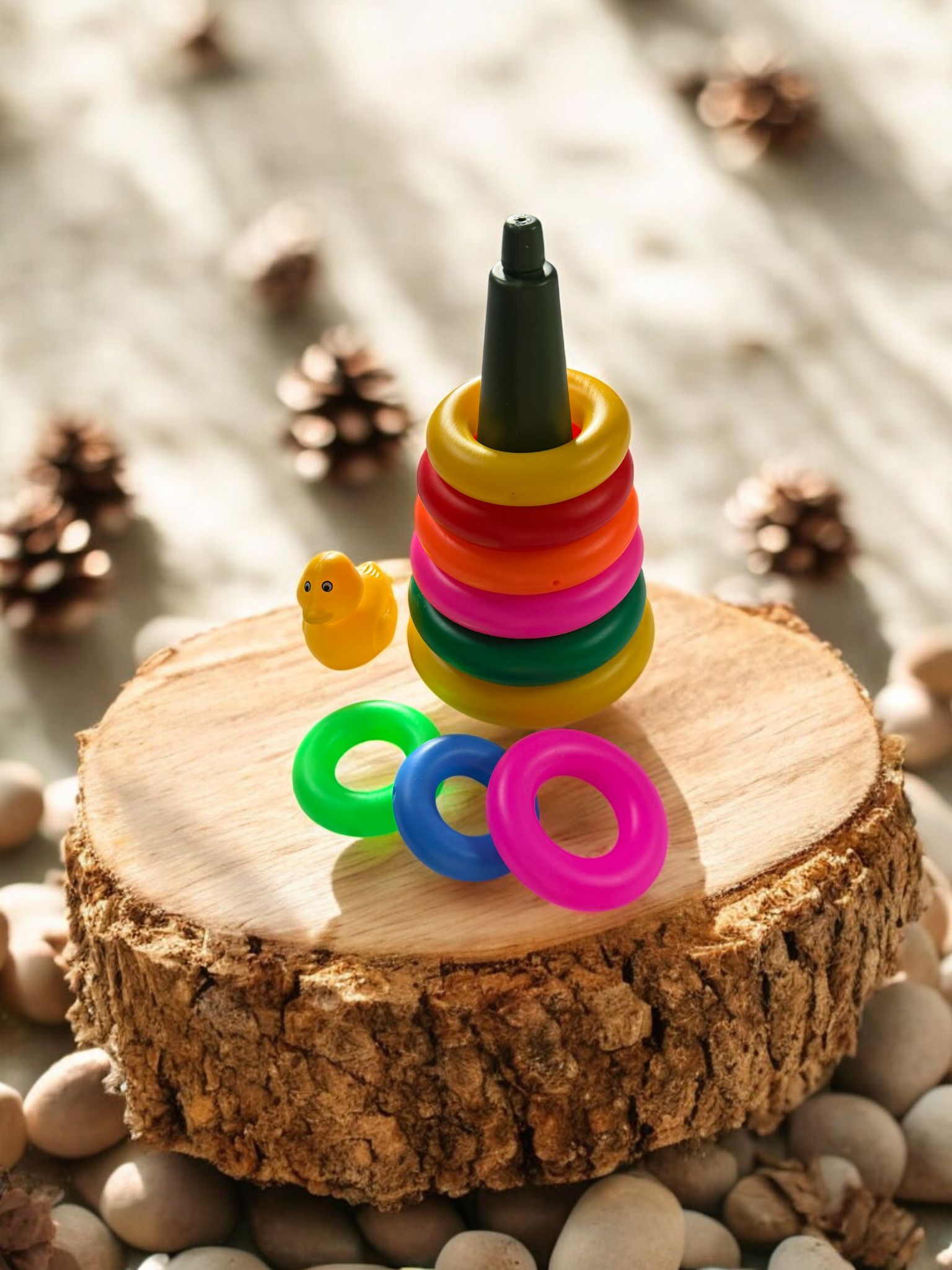 ruffo Duck Shape Ring Toss Activity Toy for Kids Birthday Return Gifts-picture-27