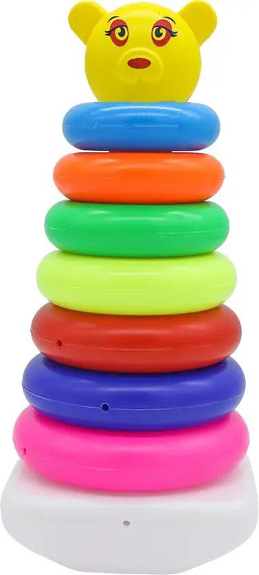 tarak Plastic Teddy Rings, Jumbo stack up educational Ring tower Construction toys-picture-15