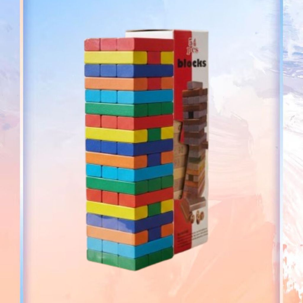 ozoriva Tower Stacking Master Colorful Wooden Puzzle Family Game Set-picture-28