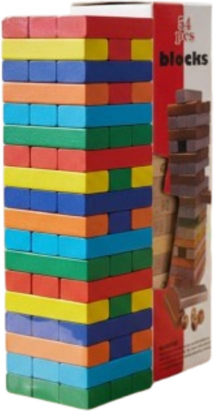 ozoriva Rainbow Balance Challenge Wooden Tower Building Toy for Kids-picture-48