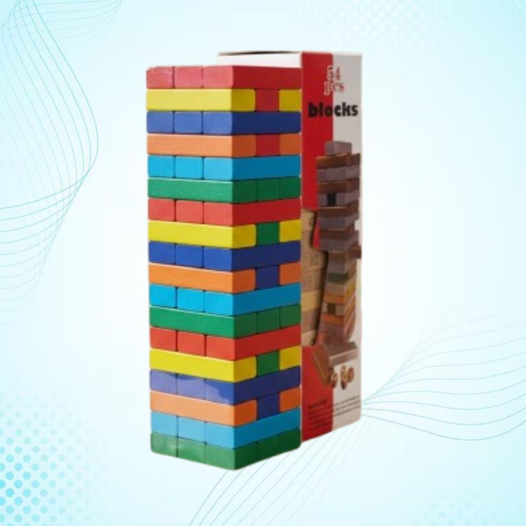 ozoriva Rainbow Strategy Stack Wooden Blocks Educational Play Activity-picture-30