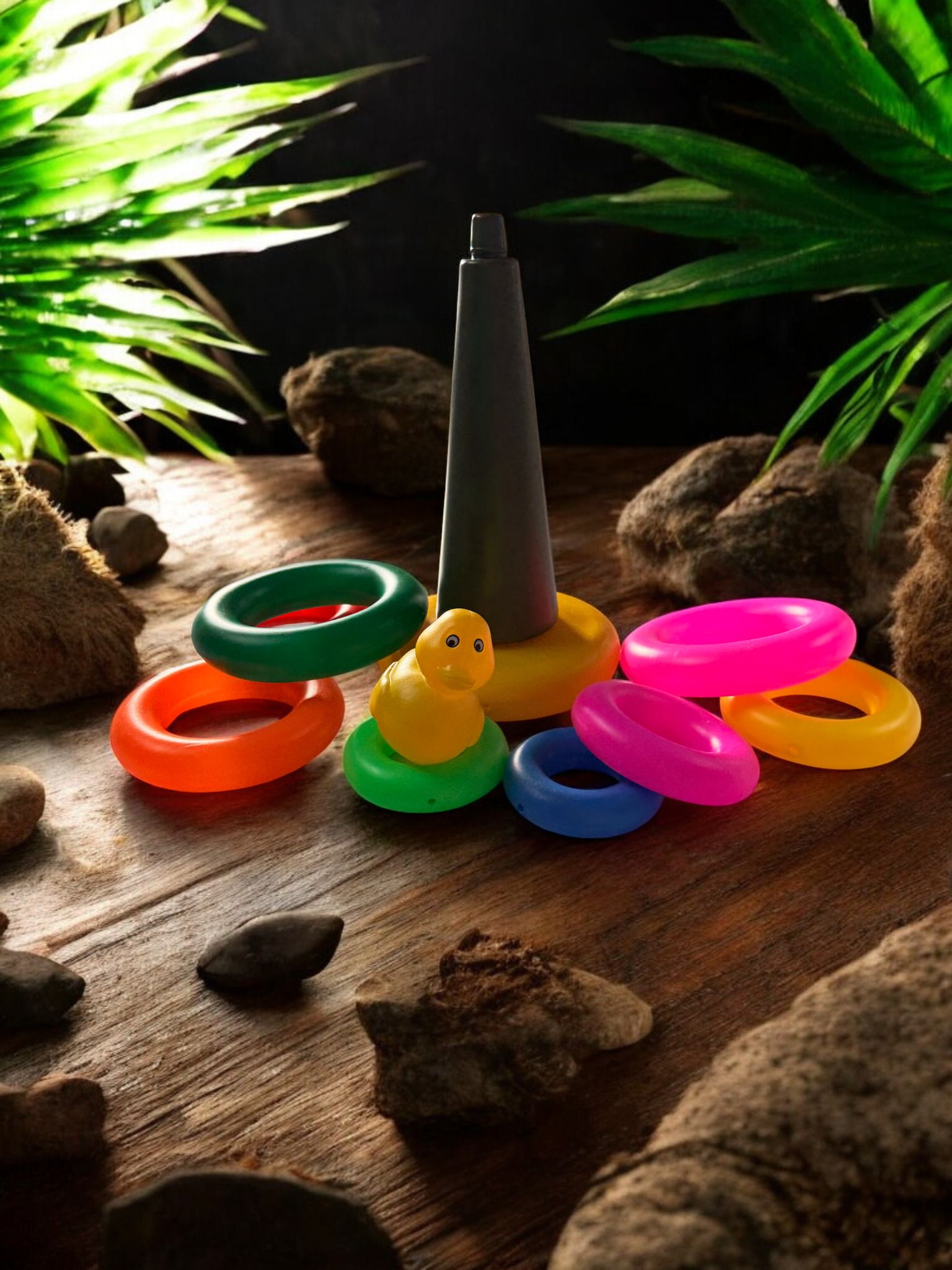 ruffo Colorful Duck Ring Toss Sports Activity Toy for Fun Exercise-picture-21