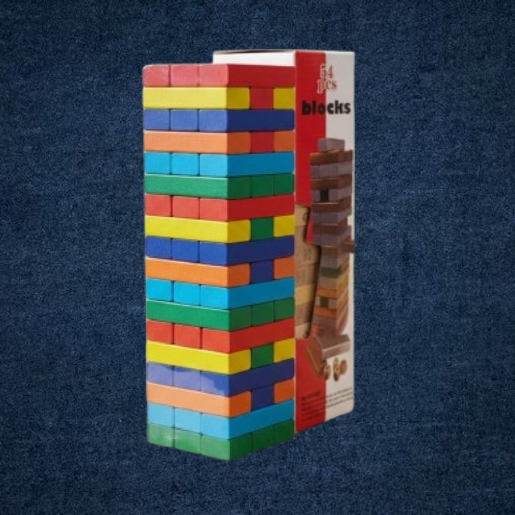 ozoriva Bright Balance Tower Wooden Brick Puzzle Educational Fun Game-picture-45