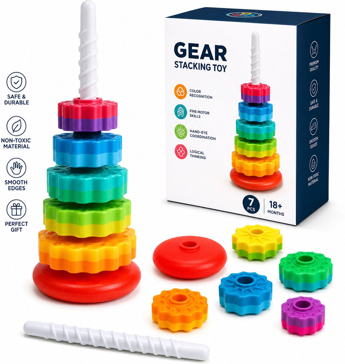 Color Bloom Stacking Tower-image-2