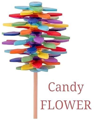Candy Flower Rotating Lollipop Stress Relief Colorful Toy For Boys and Girls