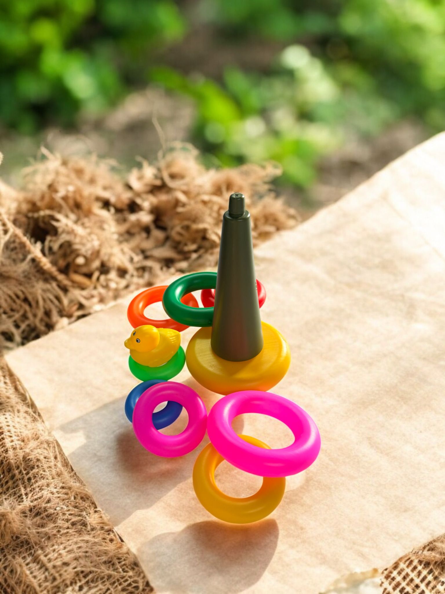 bhvmey Educational Duck Ring Toss Fun Toy Set for Children Entertainment-picture-36