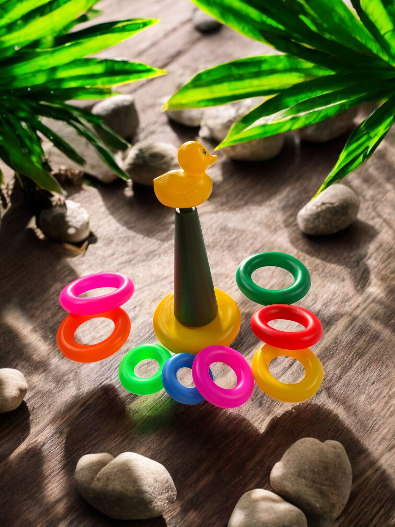 bhvmey Plastic Ring Toss Duck Game Set for Children Fun Activity Toy-picture-22