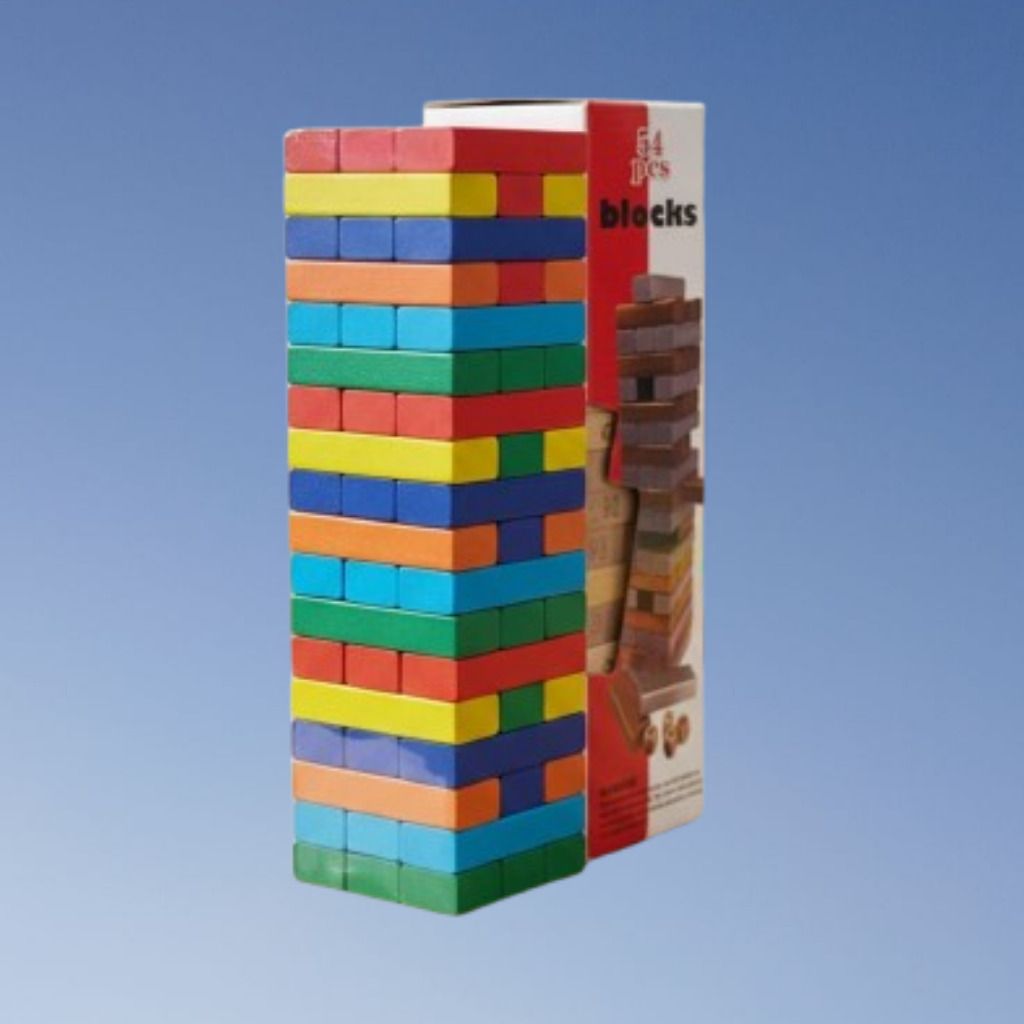 ozoriva Rainbow Brick Challenge Wooden Learning Blocks Play Set-picture-43