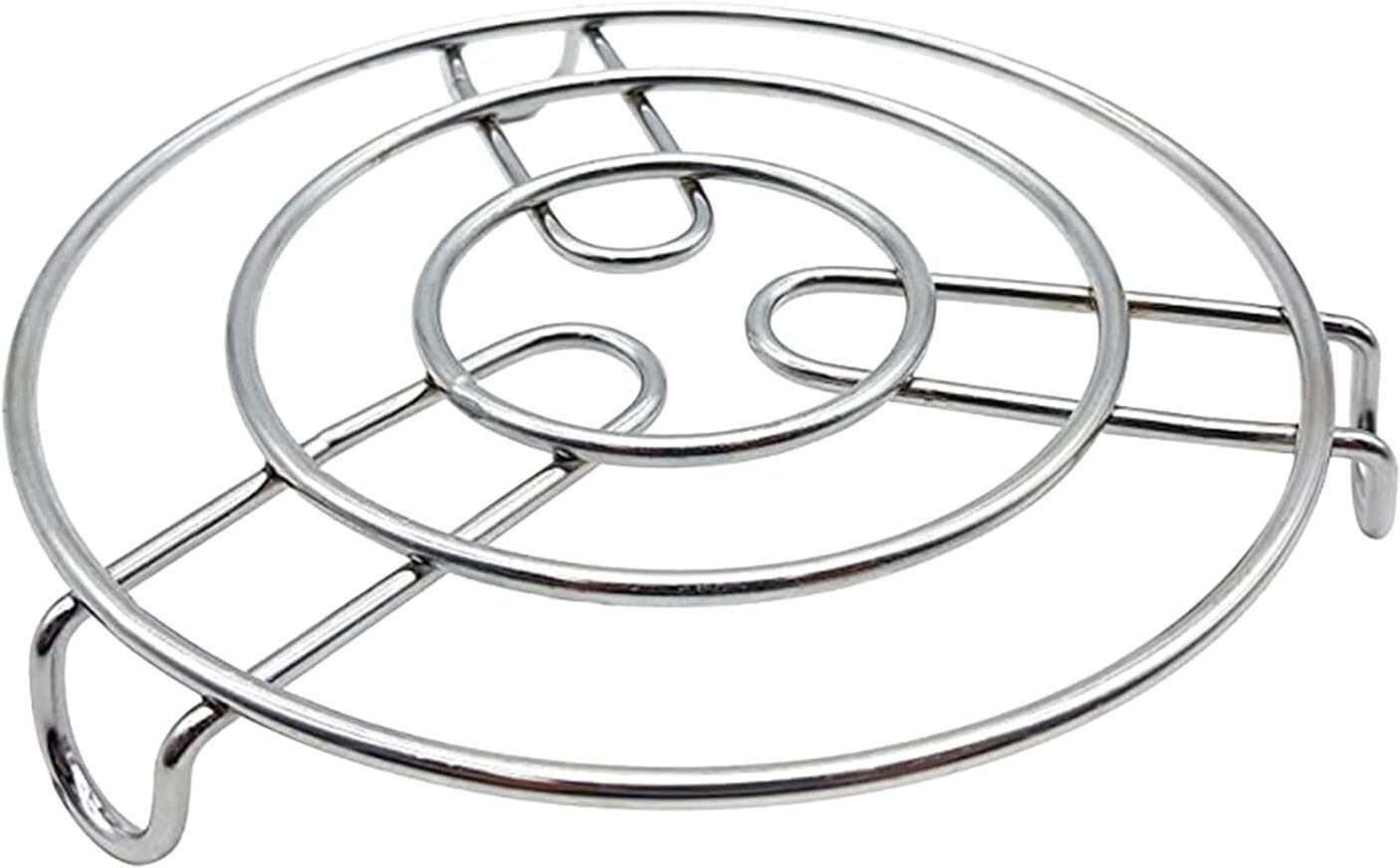 shardam trading Stainless Steel Trivet |Round Steamer Rack for Kitchen | crome Trivet-picture-34