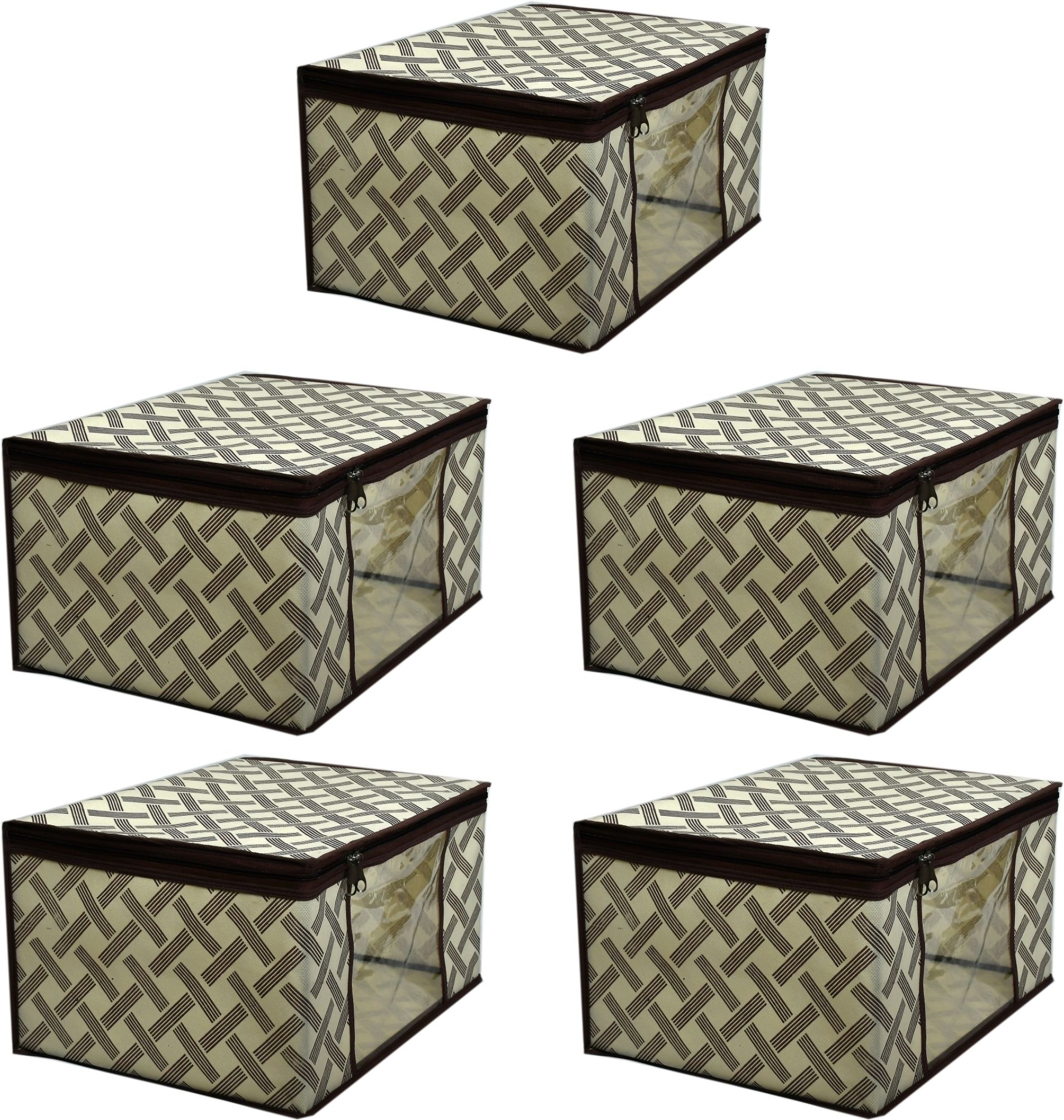 Saree Cover clothes Garment Organizer Pack of 5 Storage Box