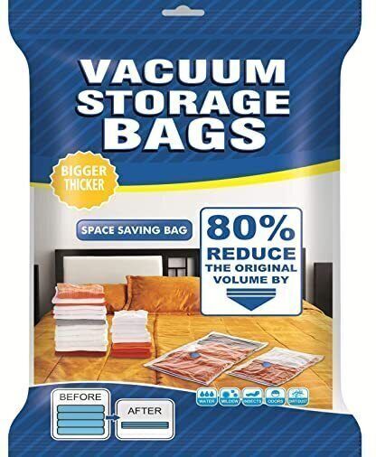 Vacuum Storage Bags for Comforters Blankets Pillows Travel Space Saver Seal Bag Travel Storage Vacuum Bags-image-11