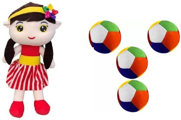 soft small ball(6cm) with beautiful sofia doll combo for your kids(0-6) - 20 cm-image-38