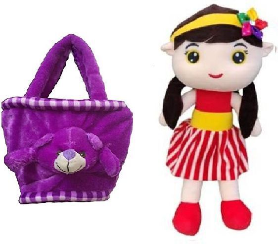 Soft & cute purple Basket with beautiful sofia doll combo for your Kids (T-824) - 20 cm-image-15