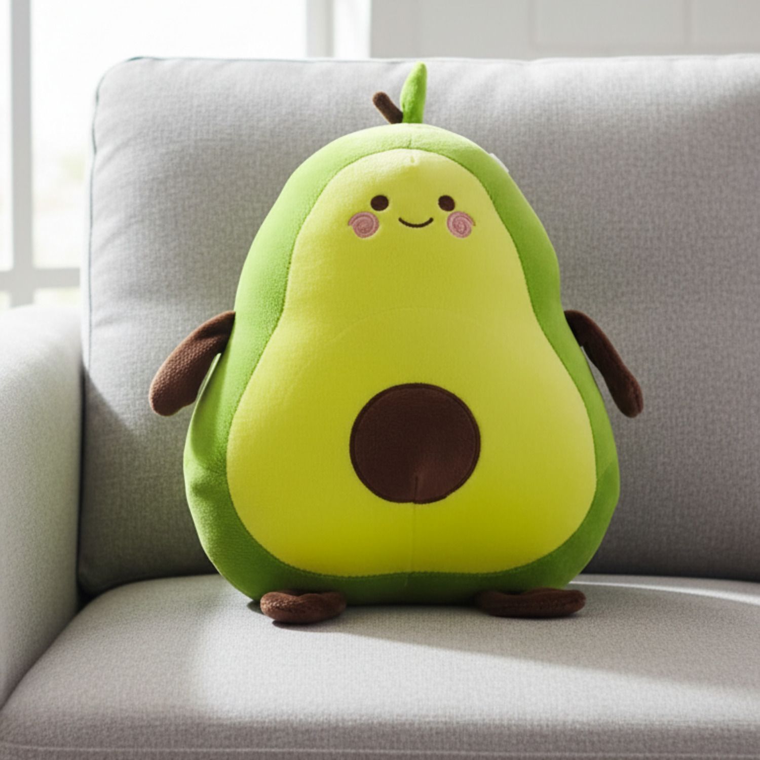 jr jack & rose Super Soft Avocado Plush Toy Cute Stuffed Toys Cushion Pillow - 30 cm-picture-25