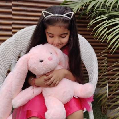 Pink Bunny soft toy doll plush Cute bunny teddy bear - 40 cm (Pink) (T-7) - 35 cm-image-12