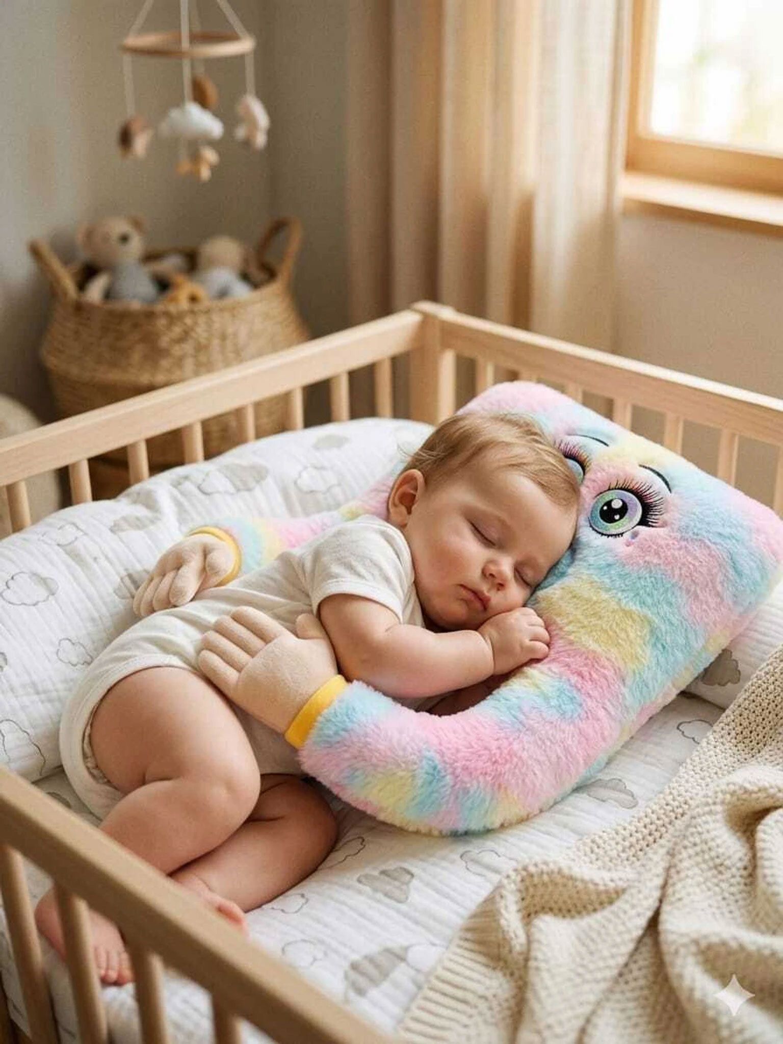 Baby Head Support Pillow, Supersoft, Adjustable Roll Cushions for Newborns - 25 cm-image-47