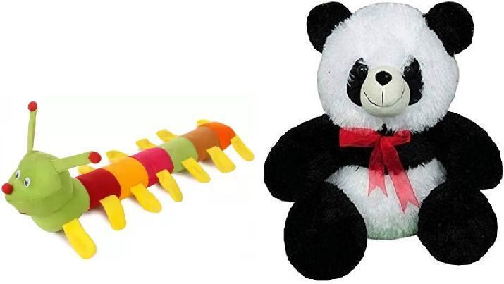 cute panda soft plush toy and cellarpillar soft toy for kids/gift (T-1073) - 30 cm-image-41