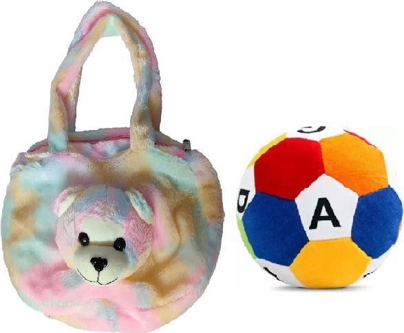 tgr cute Best Quality Super Soft Kids Bag & Football combo Toy for kids - 30 cm-picture-27