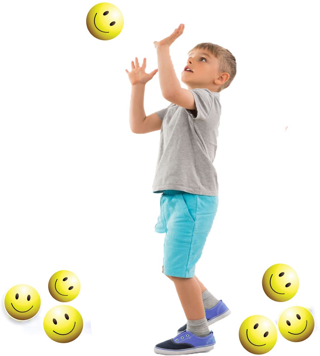 smile balls with Enhanced Grip - Improved Traction for Precise Throws - 60 mm