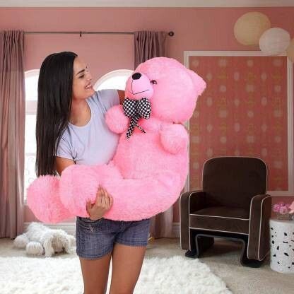 jai maa kamla 3 Feet Teddy Bear I Love You Jumbo For Some One Special -90.0cm (pink) - 90.5 cm-picture-32