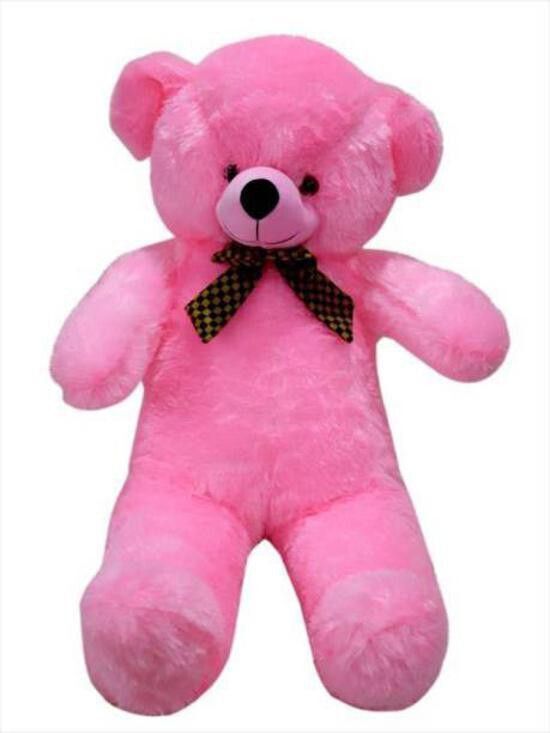 teddy bear 3 feet pink colour - 90 cm-image-41