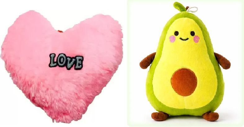 Cuddly Huggable Avocado & Love Cushion Soft Toy Gift for Boys & Girls (T-1299) - 29 cm-image-1