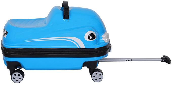 Small Cabin Suitcase (18 inch) 4 Wheels - Kids Trolley Bag - Blue - Blue-image-35