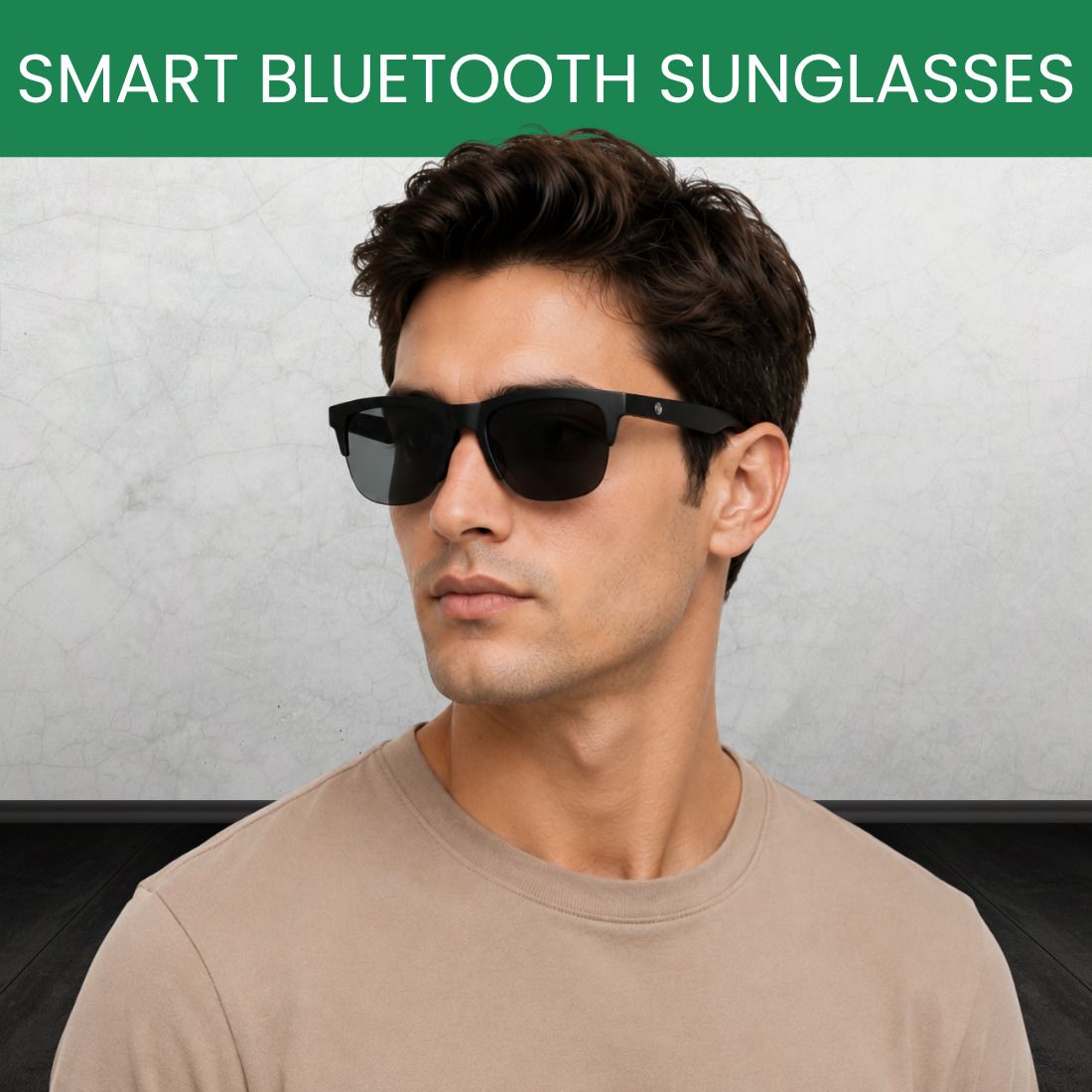 Clairbell Bluetooth Smart Sunglasses Wireless Audio UV Protection Unisex BlacK EZ1-image-28