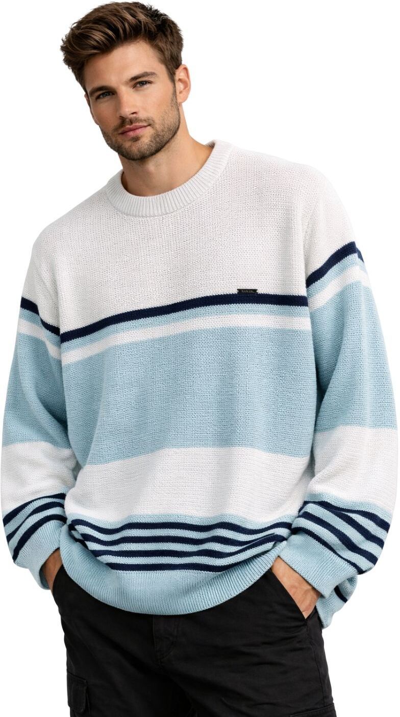 way to trendy Men Solid Round Neck Green Sweater-picture-15