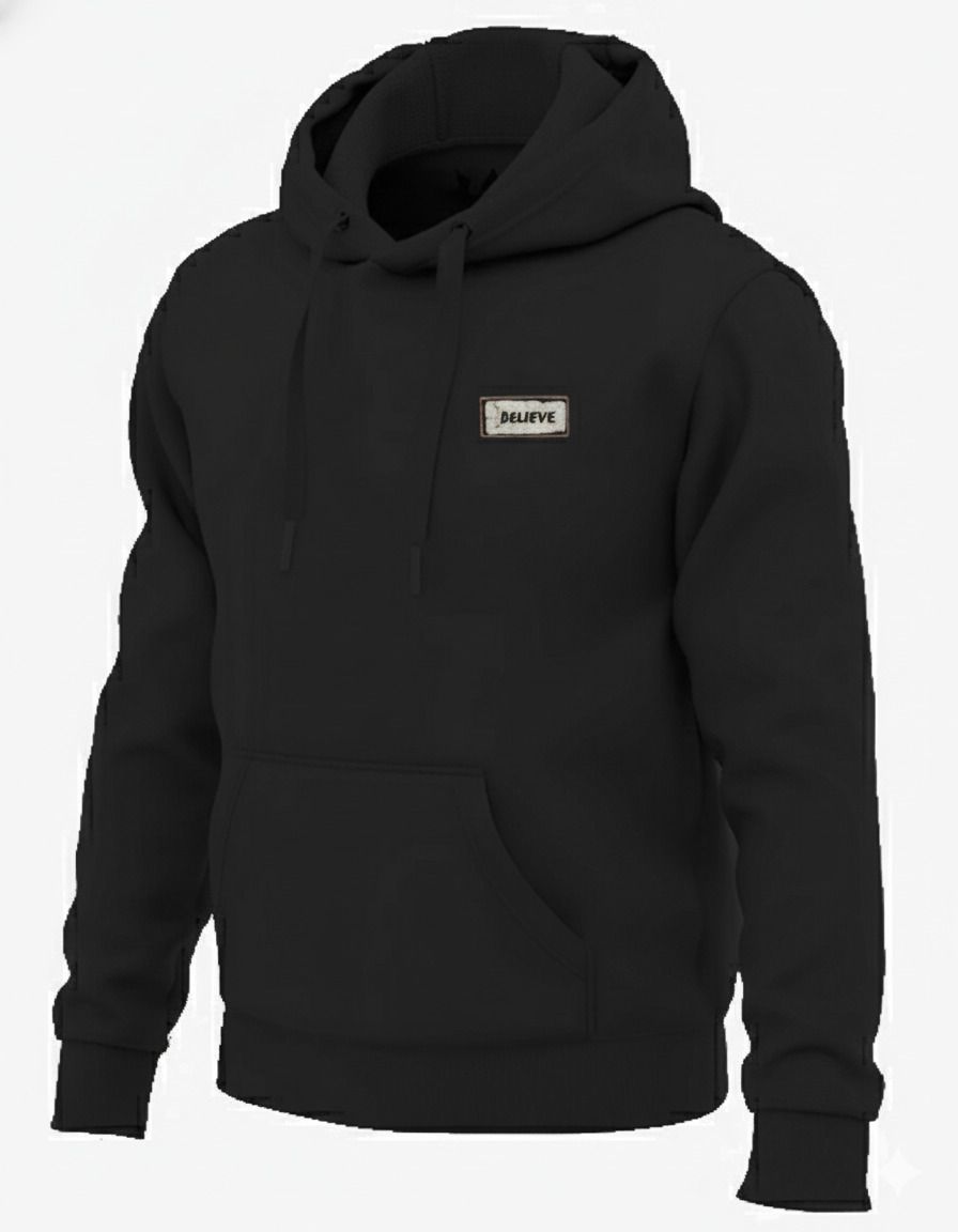 Men Full Sleeve Solid Hooded Sweatshirt-image-7