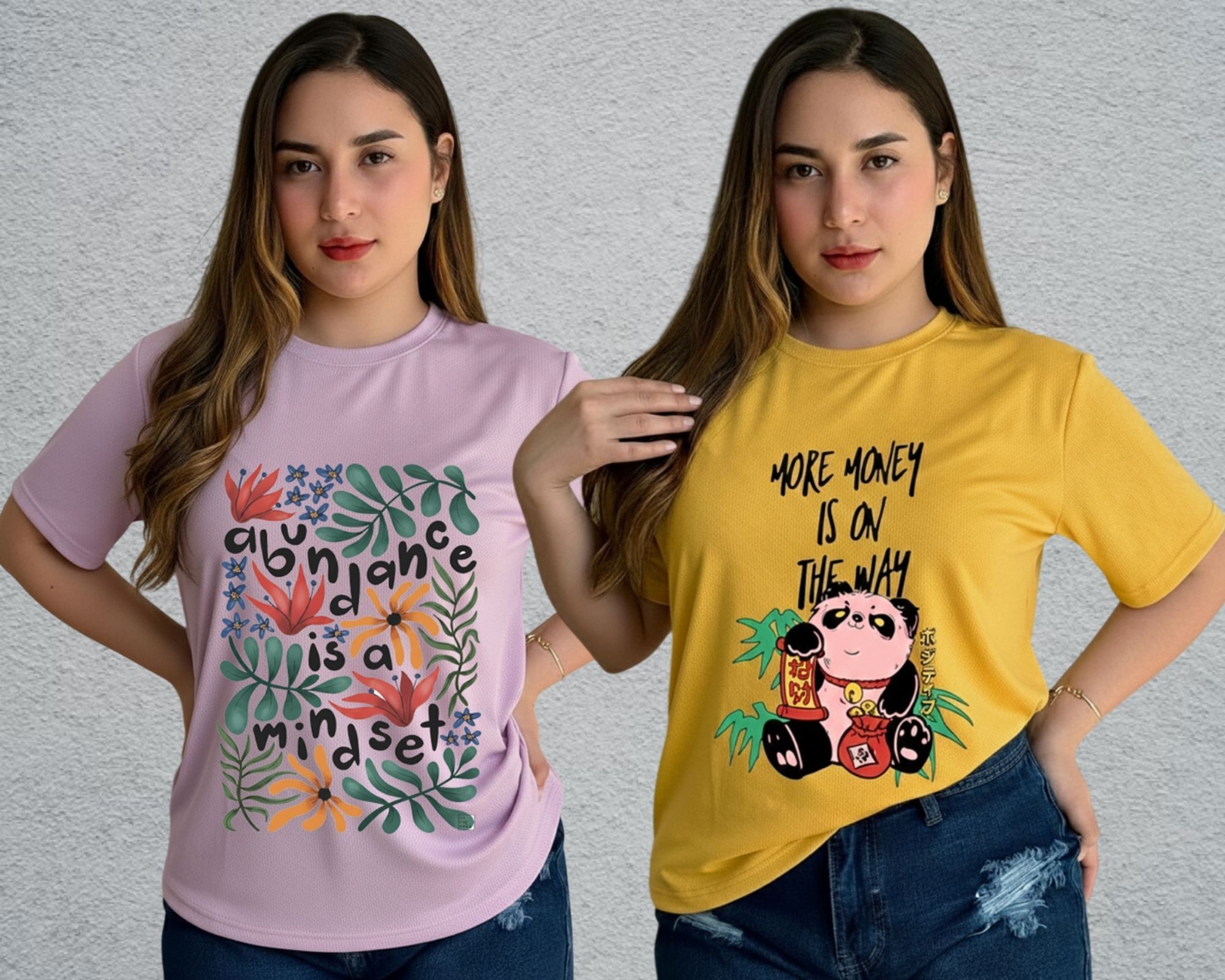 lecowar Women Printed Round Neck Polyester Purple, Yellow T-Shirt-picture-37