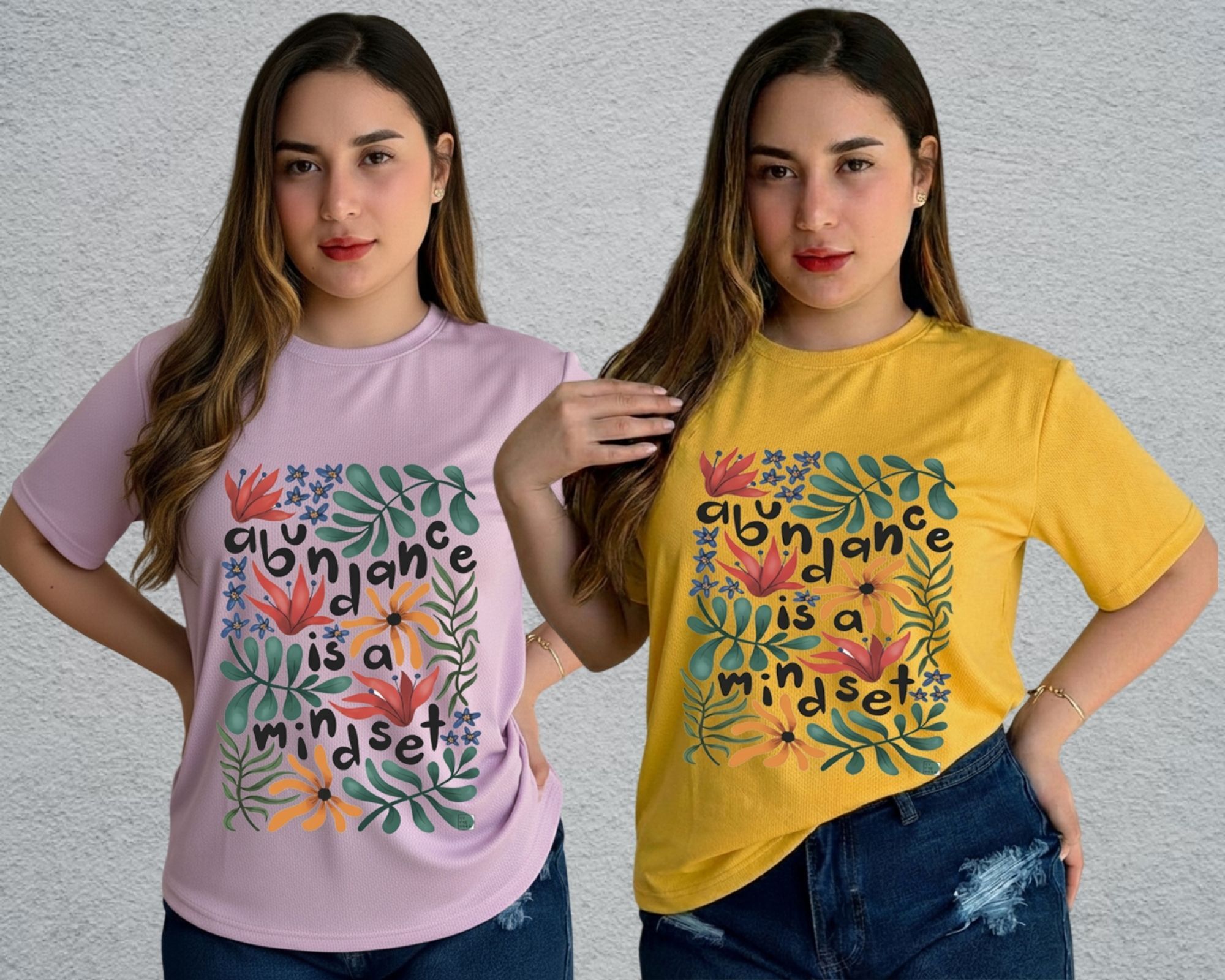 lecowar Women Printed Round Neck Polyester Purple, Yellow T-Shirt-picture-31