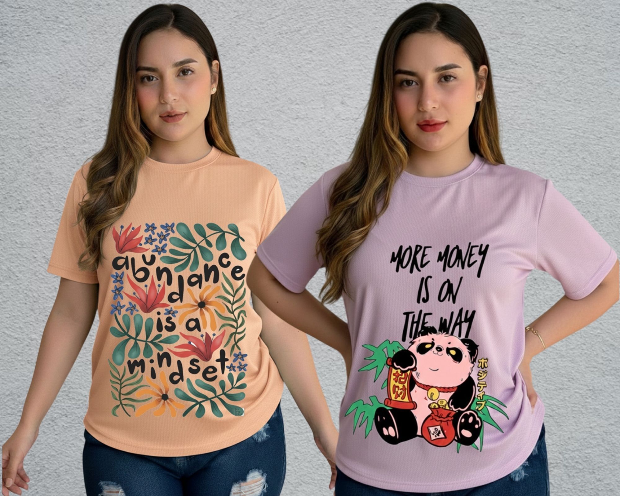 lecowar Women Printed Round Neck Polyester Pink, Purple T-Shirt-picture-24