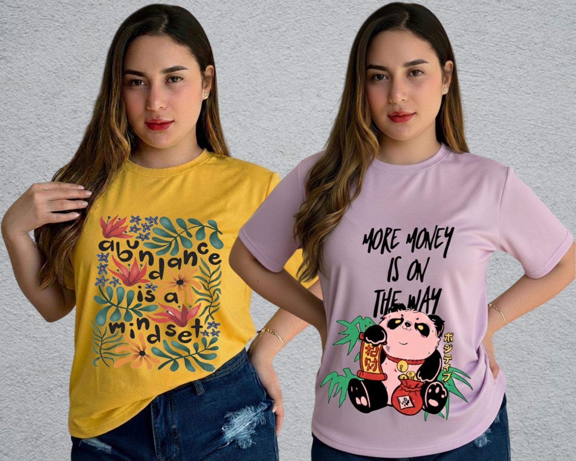 lecowar Women Printed Round Neck Polyester Yellow, Purple T-Shirt-picture-21