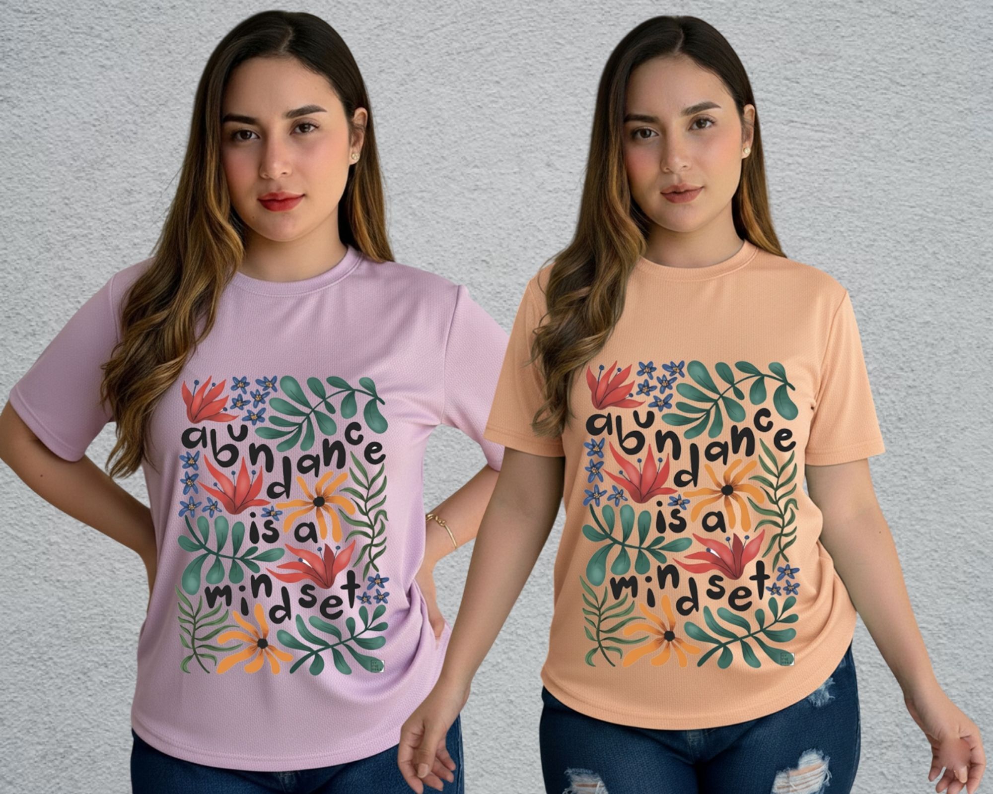 lecowar Women Printed Round Neck Polyester Purple, Pink T-Shirt-picture-34