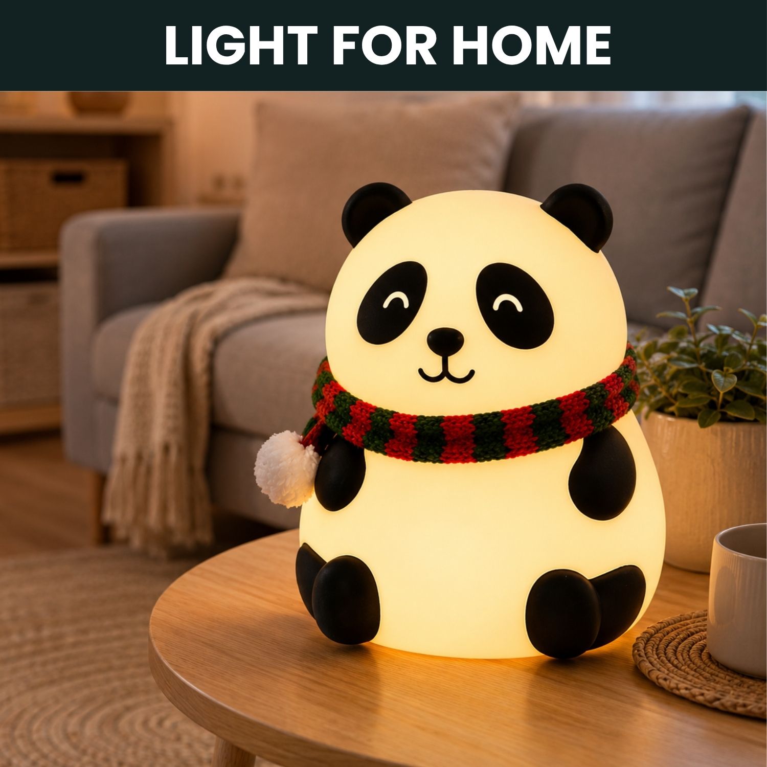 frony Panda LED Night Lamp, Silicone Rechargeable Bedside Light with Touch ControlY469 Night Lamp-picture-38