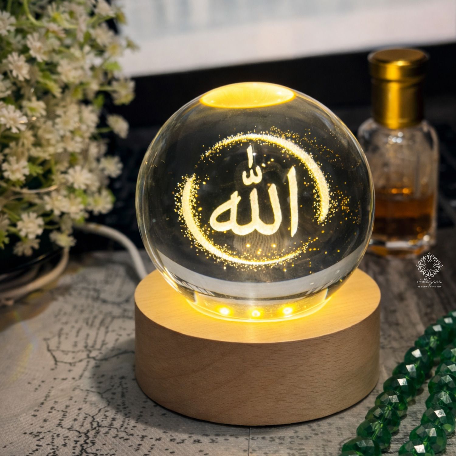 Islamic Table Decor Gift for Home Office Mosque Night Lamp-image-33