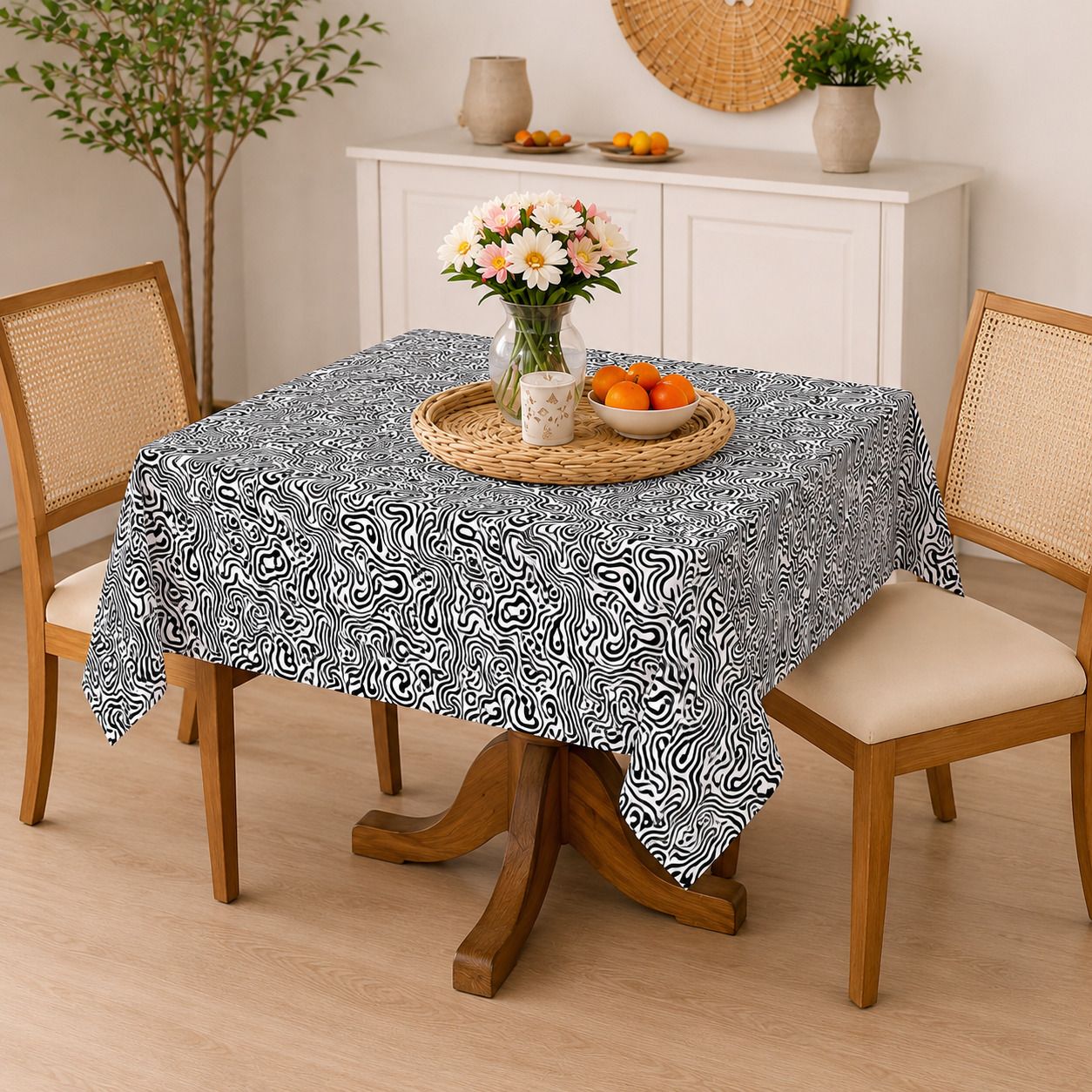 akhvi Cotton 2 Seater Printed Table Cover-picture-33