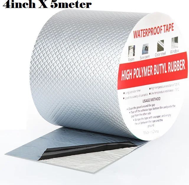 Single Sided Handheld High Quality Single Sided Aluminum Butyl Tape Permanent Waterproof Leak Repair For Boat Pipe Roof Rindow R (Manual)-image-23